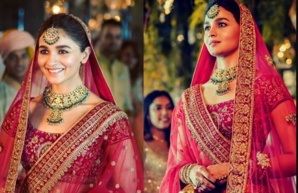 Alia Bhatt becomes bride, fans say, ' Ranbir Dulhania Le Jayenge'