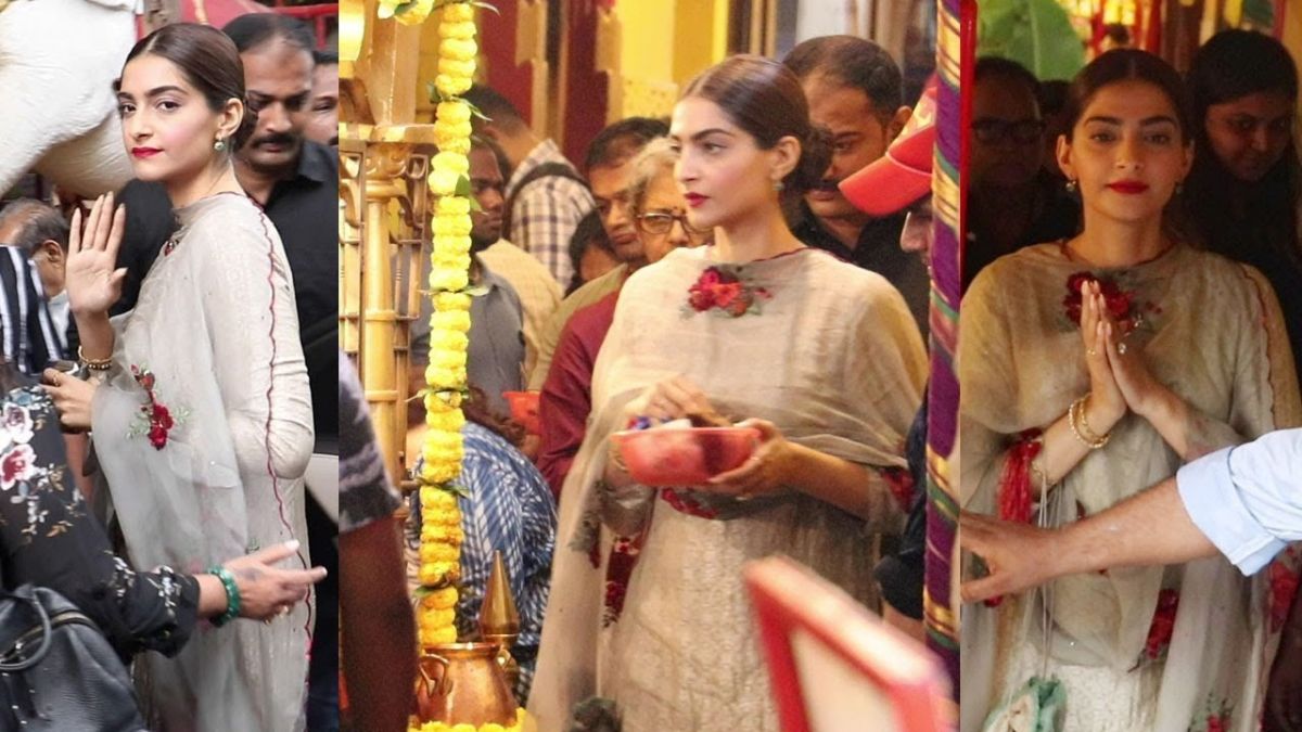 Sonam Kapoor arrives at 'Shani Temple'' to seek blessings for the film's good luck