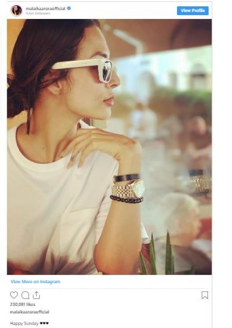 Arjun's uncle took the fun of Malaika, see his comment on the photo!