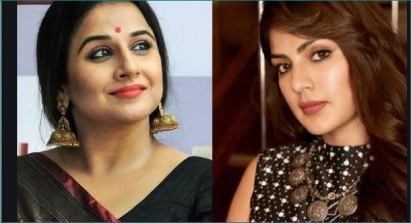 After Taapsee and Hina, Vidya Balan came in support of Rhea; said- 'That innocent ...'