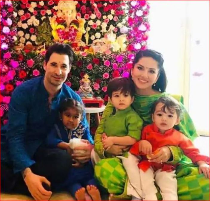 Sunny and her husband celebrate Ganesh Chaturthi in this way