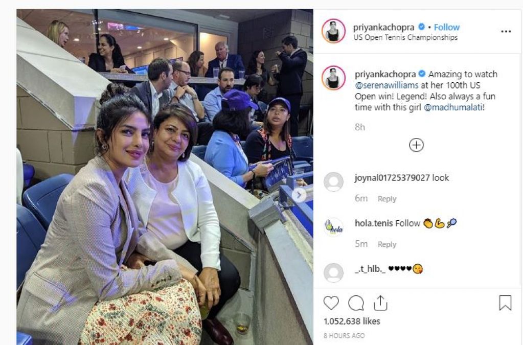 Priyanka reached the tennis stadium with mother, supported this player