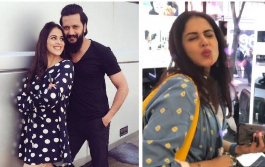 VIDEO:  A video of Riteish and Genelia going viral, High on cuteness