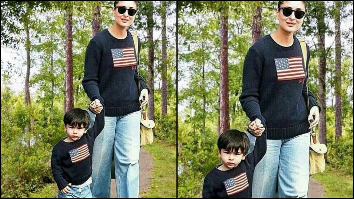 The twinning of mother Kareena and son are amazing their fans, see cute photo of Taimur!