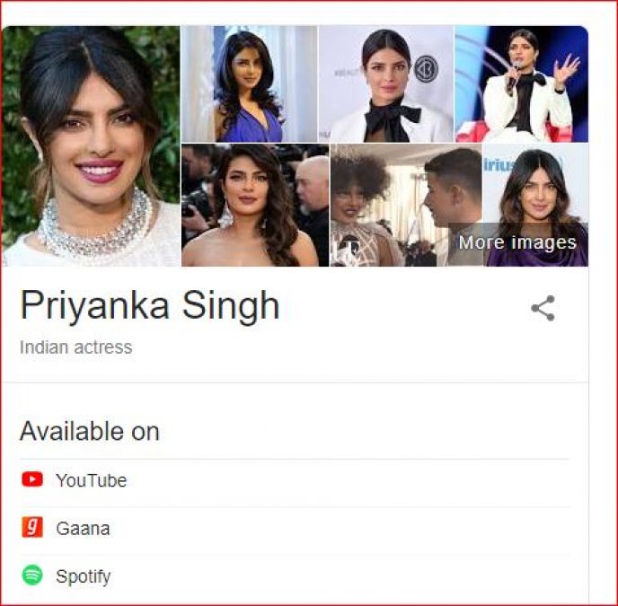 गूगल ने प्रियंका चोपड़ा जोनस को दिया नया सरनेम, आपने देखा क्या..?