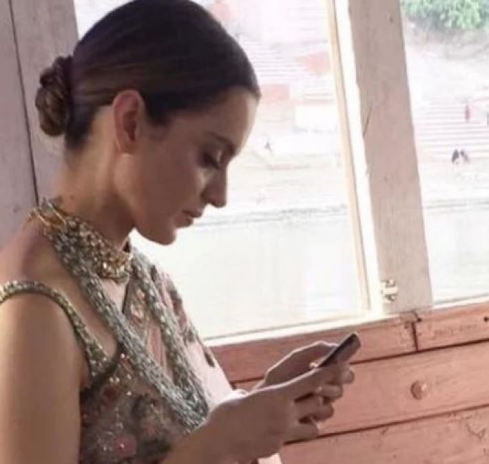 Kangana shares a  'not cool' picture of her sailing in Varanasi