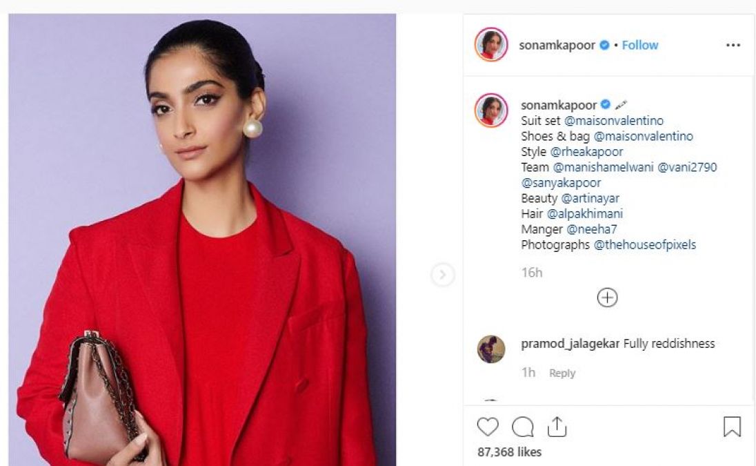 Sonam Kapoor looking red hot in this dress, see picture