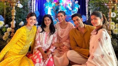 Khushi Kapoor celebrates Ganesh Chaturthi with rumoured boyfriend