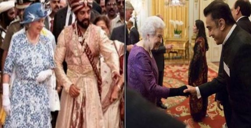 When Elizabeth II arrived on the sets of Kamal Haasan's film, was welcomed in Indian style