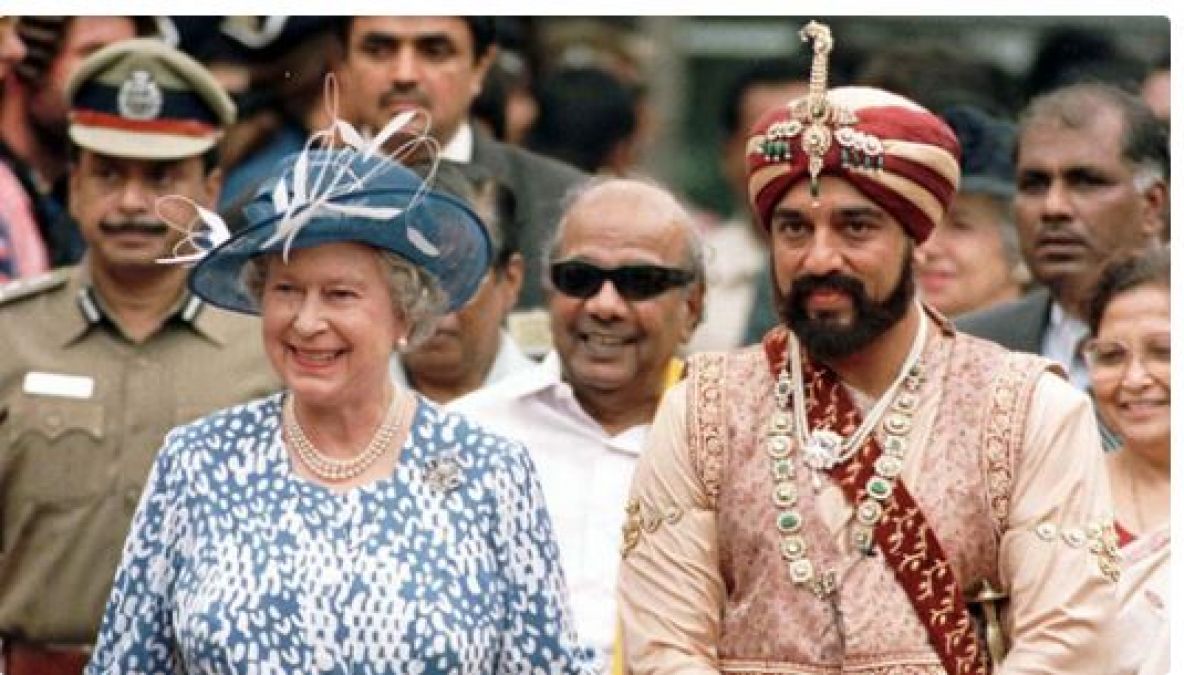 When Elizabeth II arrived on the sets of Kamal Haasan's film, was welcomed in Indian style