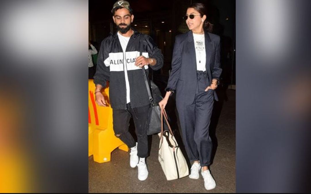 'Virushka' returns to India after the test series against West-Indies