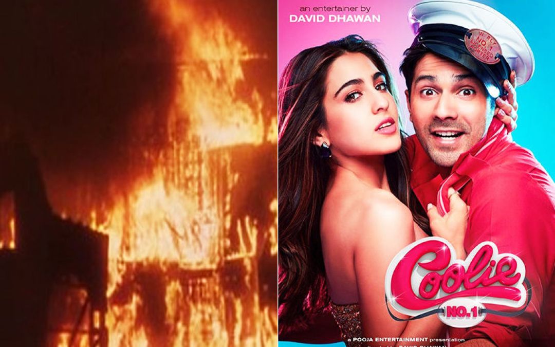 Coolie no.1: Varun-Sara's film set caught fire; know what happened next!