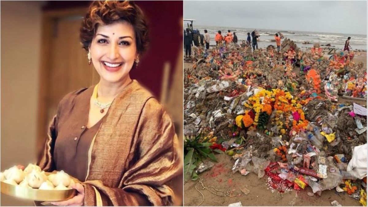 Seeing the waste of Ganesh immersion, Sonali Bendre said this...