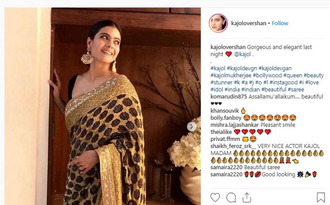 Kajol's hot look is still making headlines, wreaks havoc in a sari!
