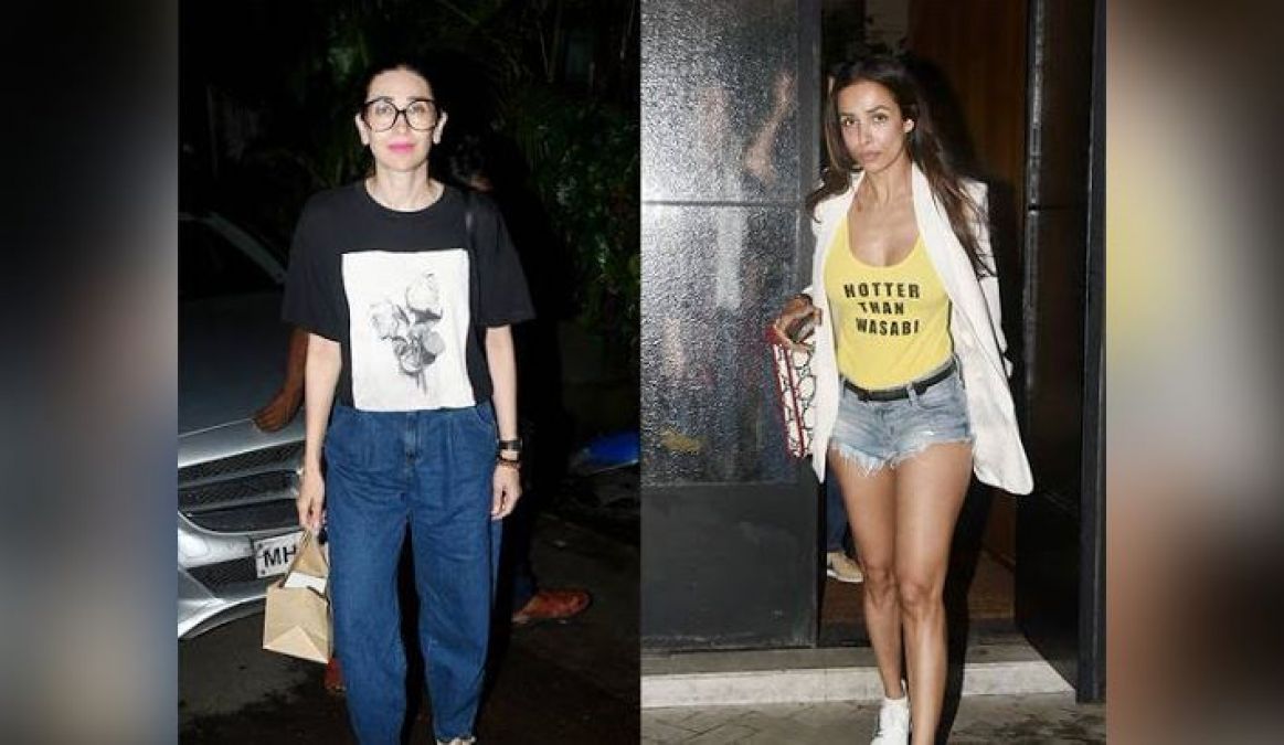 Malaika was seen wearing shorts on dinner date with these Bollywood beauties