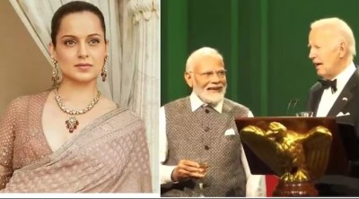 PM मोदी-बाइडन के वायरल वीडियो पर आई कंगना रनौत की प्रतिक्रिया, बोली- 'कैसा कलयुग मनुष्य के सिर पर नाच रहा है'