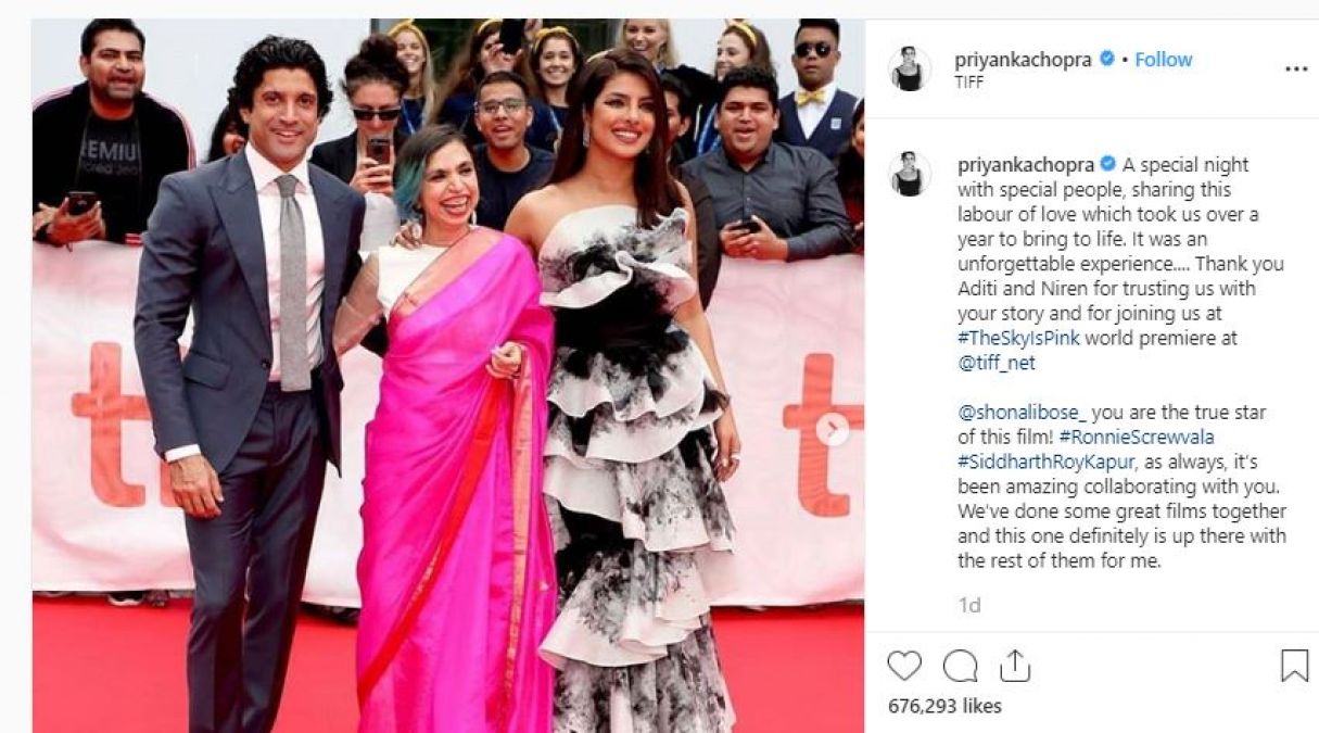 The Sky Is Pink: Priyanka praises director, says, 'Shonali you are real star'
