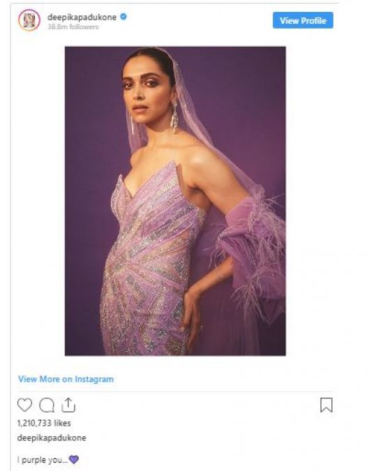 Ranveer's special comment on Deepika's photo, wrote- Baby You Are...'