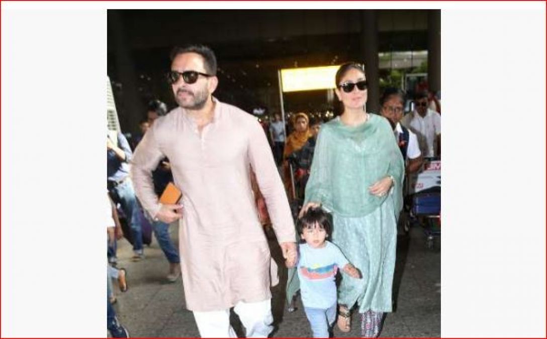 Kareena-Saif returned from Pataudi Palace with son Taimur, pictures go viral!