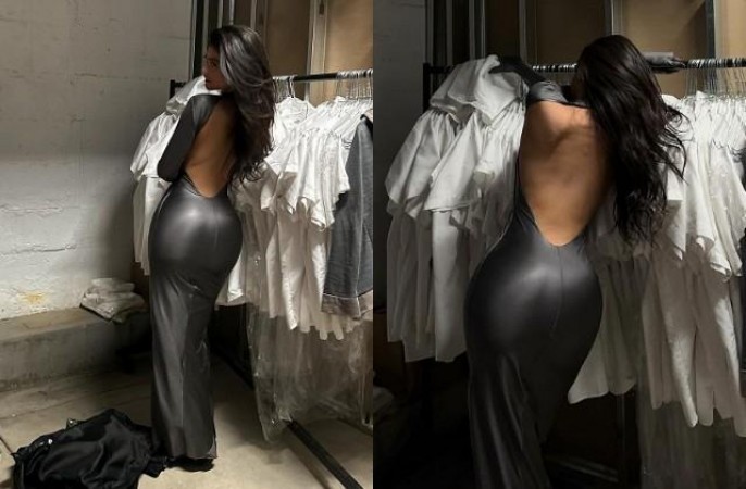 Kylie Jenner created havoc by wearing a backless black dress