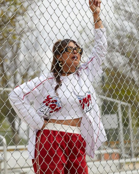 Priyanka Chopra was seen playing baseball with her husband