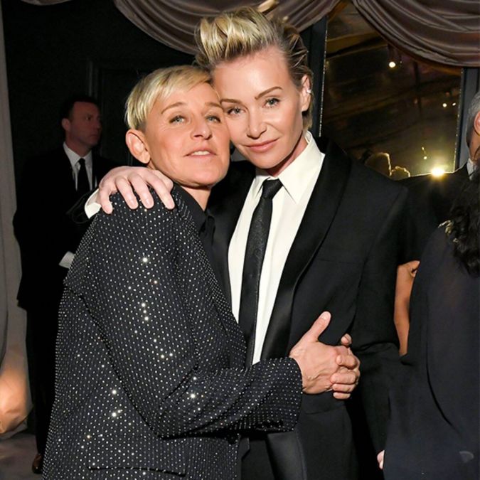 Ellen DeGeneres and his wife Portia are helping firefighters