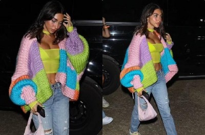 CHANTEL arrives to join the music festival in a stylish look
