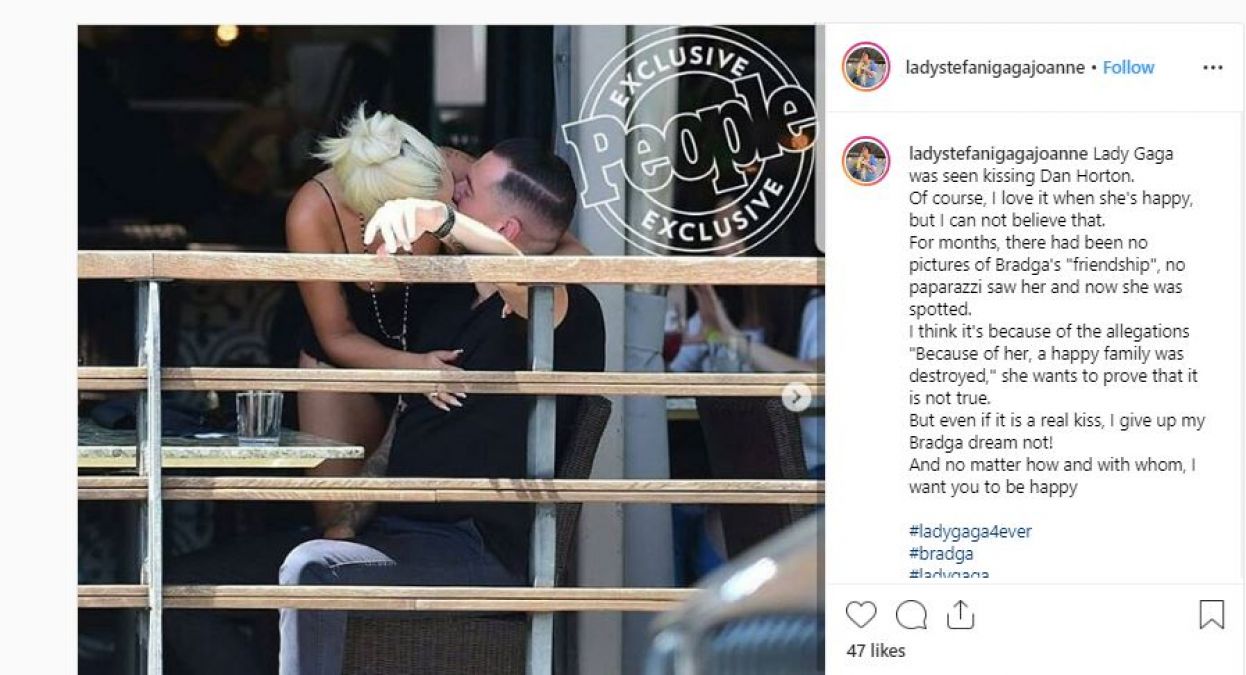 Lady Gaga kissed this person in front of the public; photo gets viral!