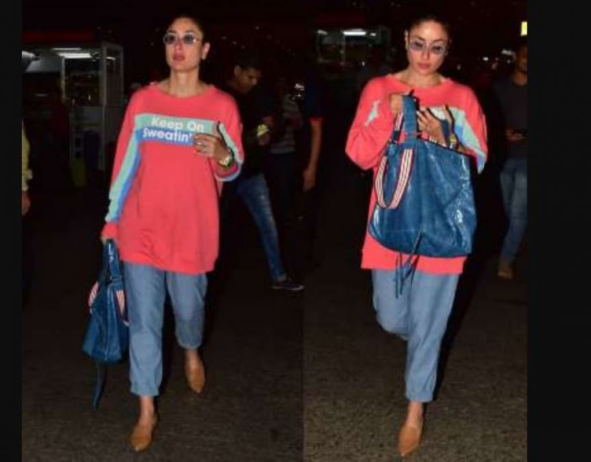 Kareena Kapoor flaunted her hot style at Mumbai Airport!
