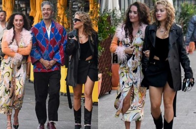 Rita Ora spotted with friends and boyfriend, photo goes viral