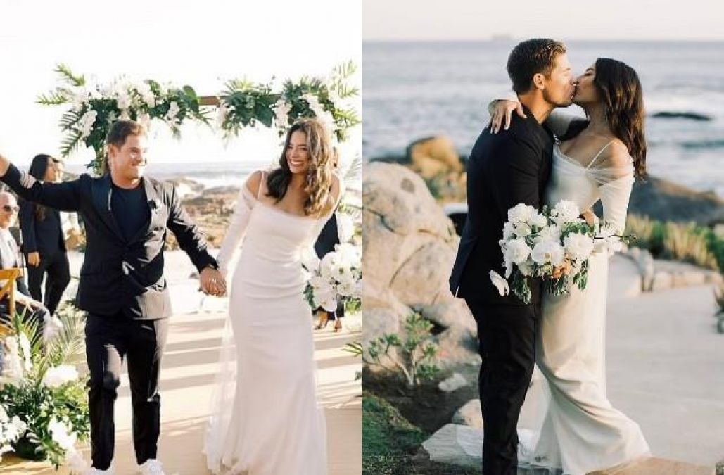 Chloe Bridges marries Adam DeVine during private beach ceremony in Los Cabos