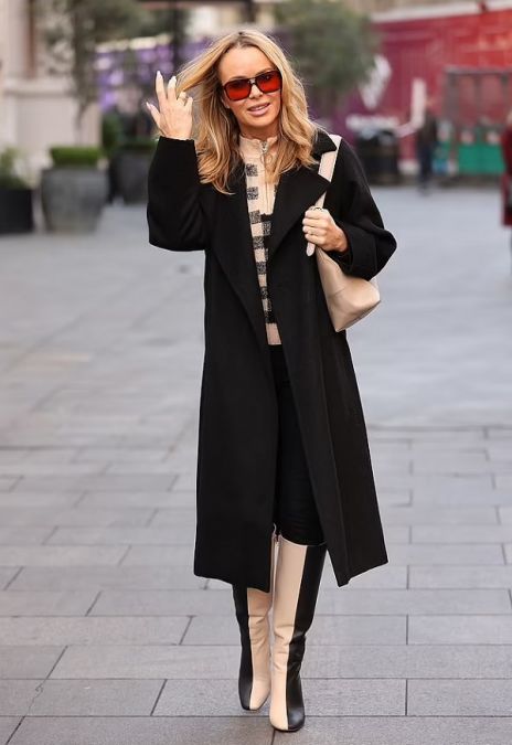 Amanda Holden spotted in London in light makeup