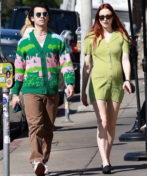 Sophie Turner spotted with husband Joe Jonas in One Piece