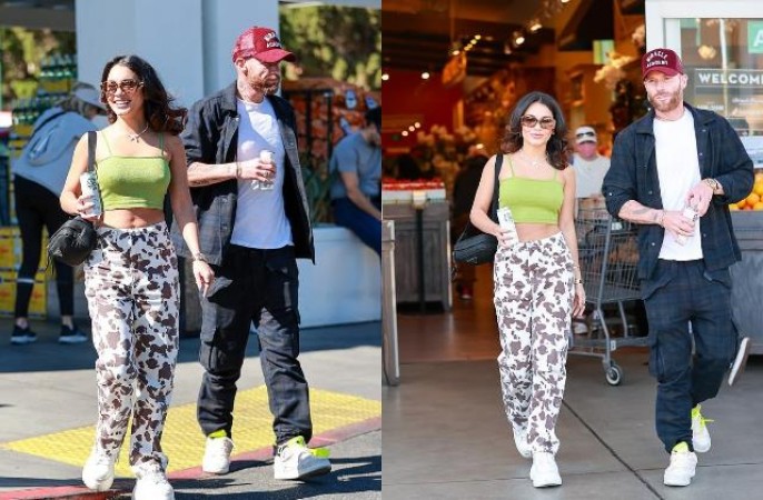 Vanessa Hudgens is seen hanging out with a business partner