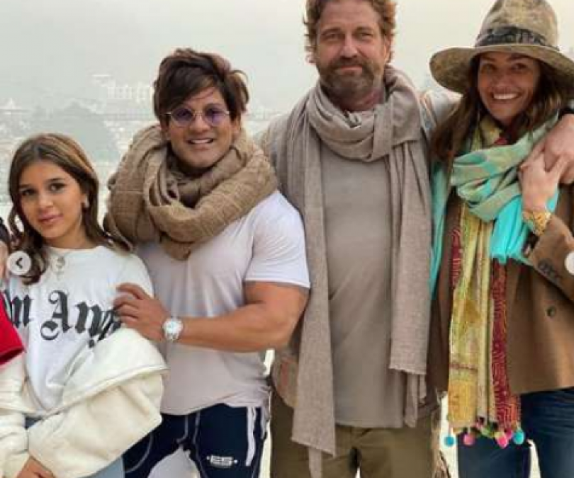 Hollywood veteran Gerard Butler chose this city of India to spend new year