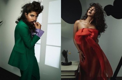 Priyanka spelled doom in dark lipstick and curly hair, photos went viral.