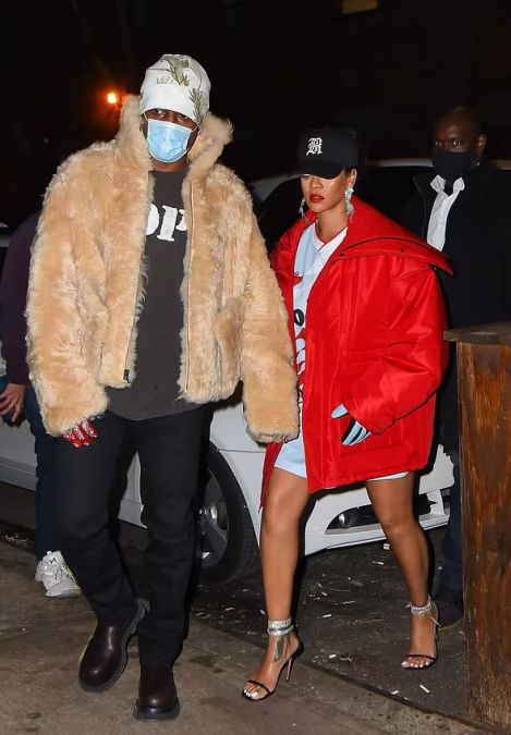 Rihanna spotted on dinner date with boyfriend