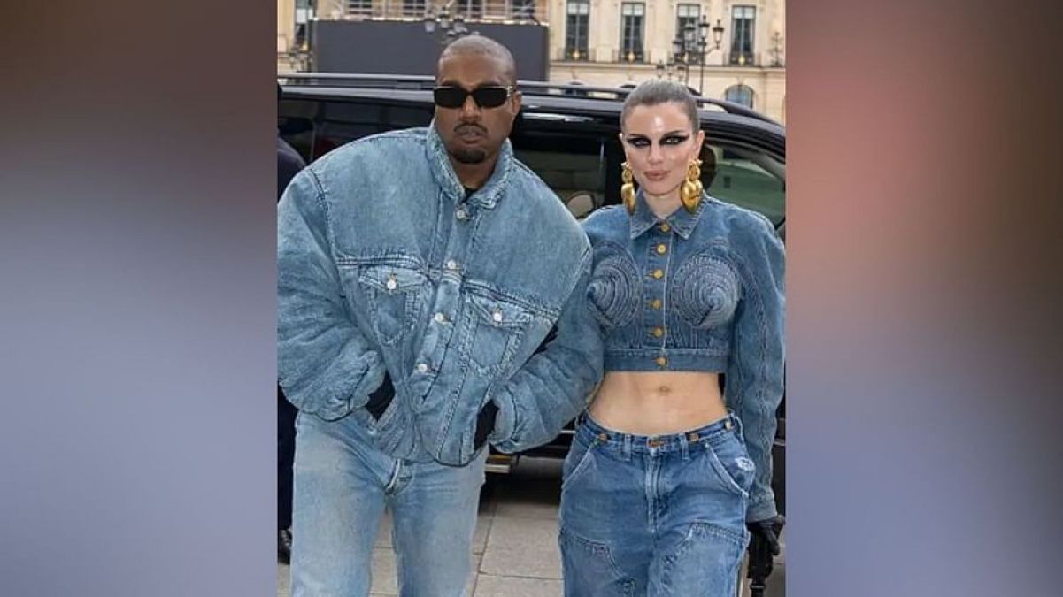Kanye West spotted with Julia at Paris Fashion Week