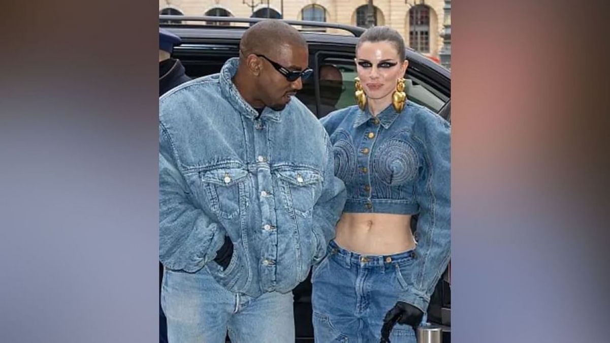 Kanye West spotted with Julia at Paris Fashion Week