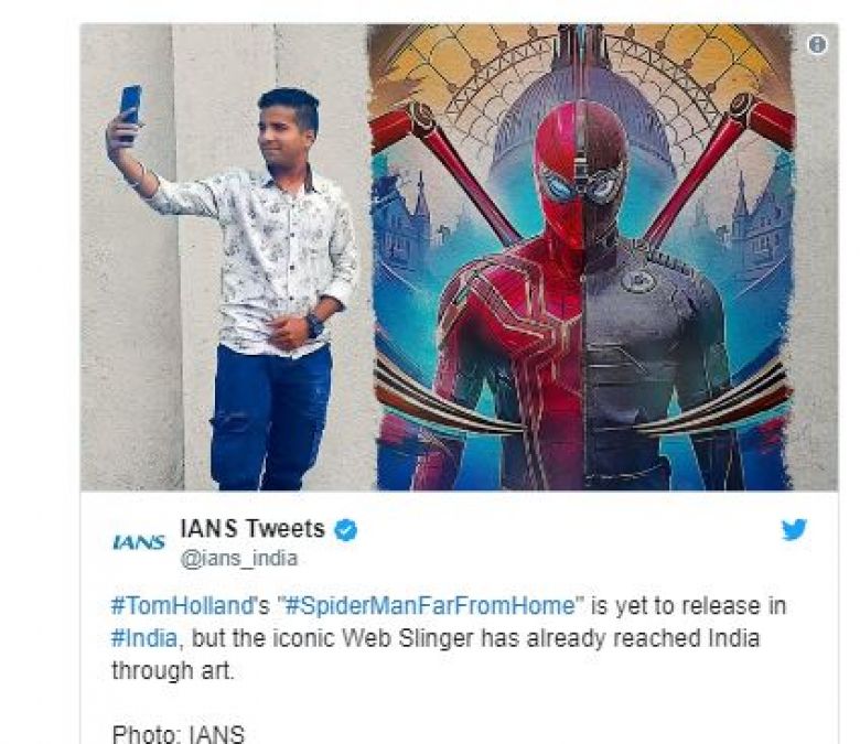 नए अंदाज में दिखा स्पाइडर मैन, इंडिया गेट और ताजमहल पर चढ़ा !