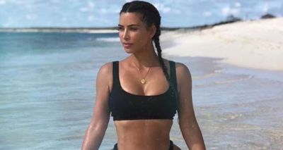 Kim Kardashian shows off her full body, bikini video goes viral!