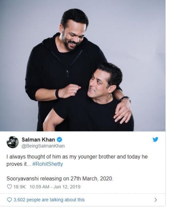 Akshay Kumar's fans beefed up, Salman reveals 'Sooryavanshi' release date!