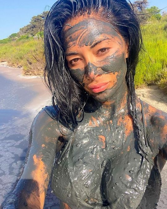After all, why Nicole has put mud on her whole body, knowing the reason will fly away