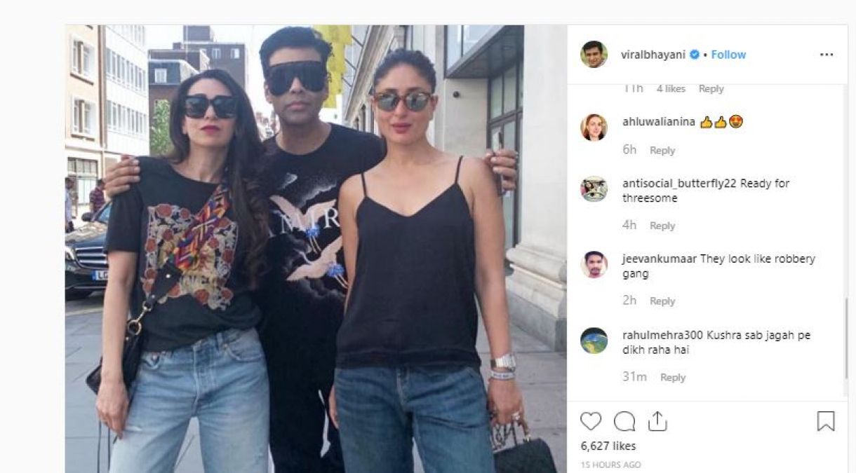 Karan Johar spotted with Kapoor Sisters in London, see pics!