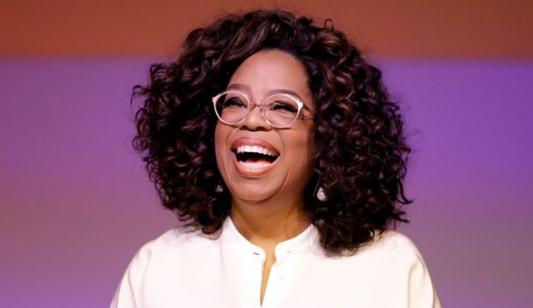 Oprah Winfrey fell on stage while talking about balance