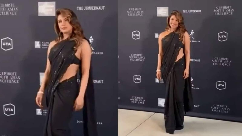 At Oscars event Priyanka wreaked havoc in a black sari, video went viral