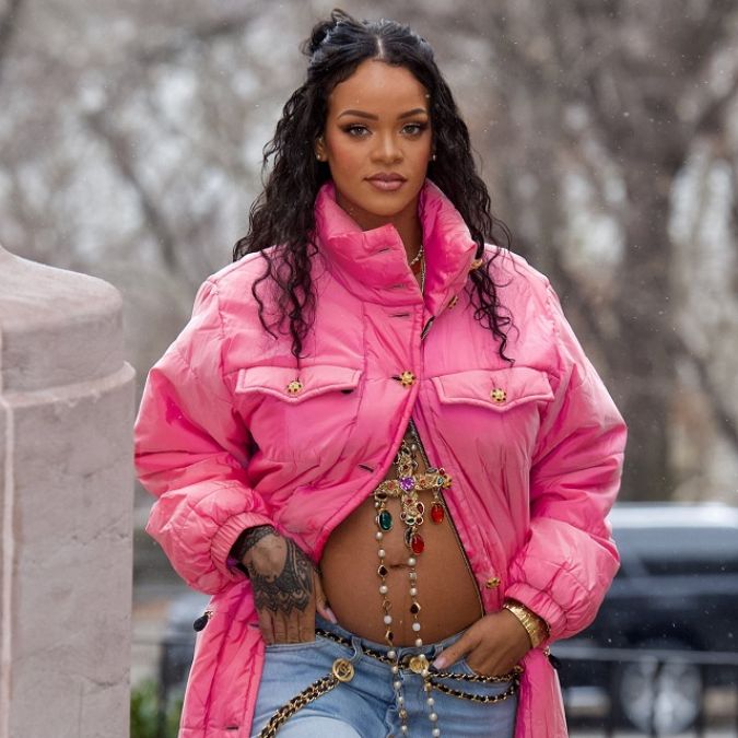Rihanna's house resonated with the cry of the little guest