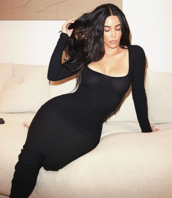 Kim Kardashian's black dress look, photos go viral on social media