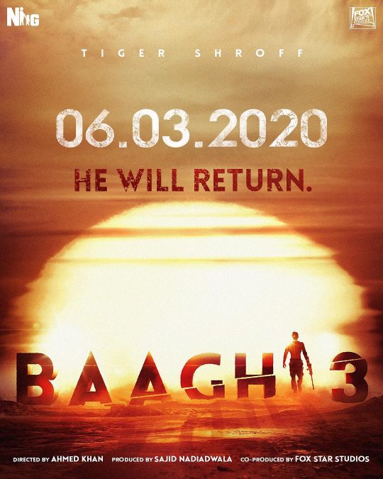 Baaghi 3 Poster: मशीन गन के साथ नजर आये टाइगर, पुरे देश से होगा मुकाबला