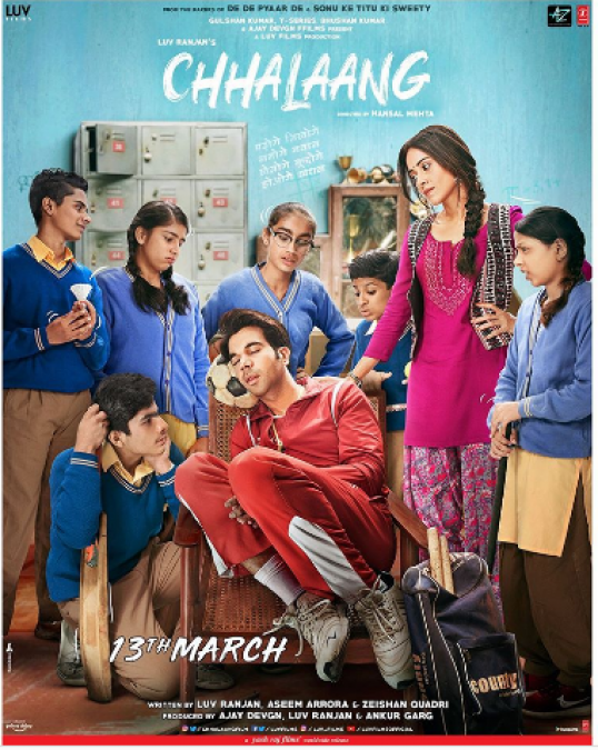 Rajkummar Rao and Nusrat Bharucha's 'Chhalaang' first poster released
